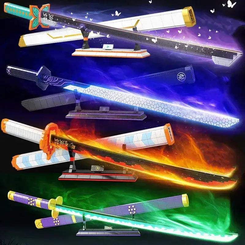Demon Slayer Katana Building Blocks Light Up Toy Set - ToylandEU
