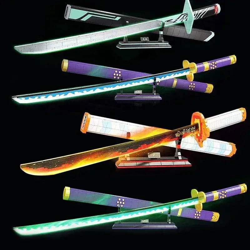 Demon Slayer Katana Building Blocks Light Up Toy Set - ToylandEU