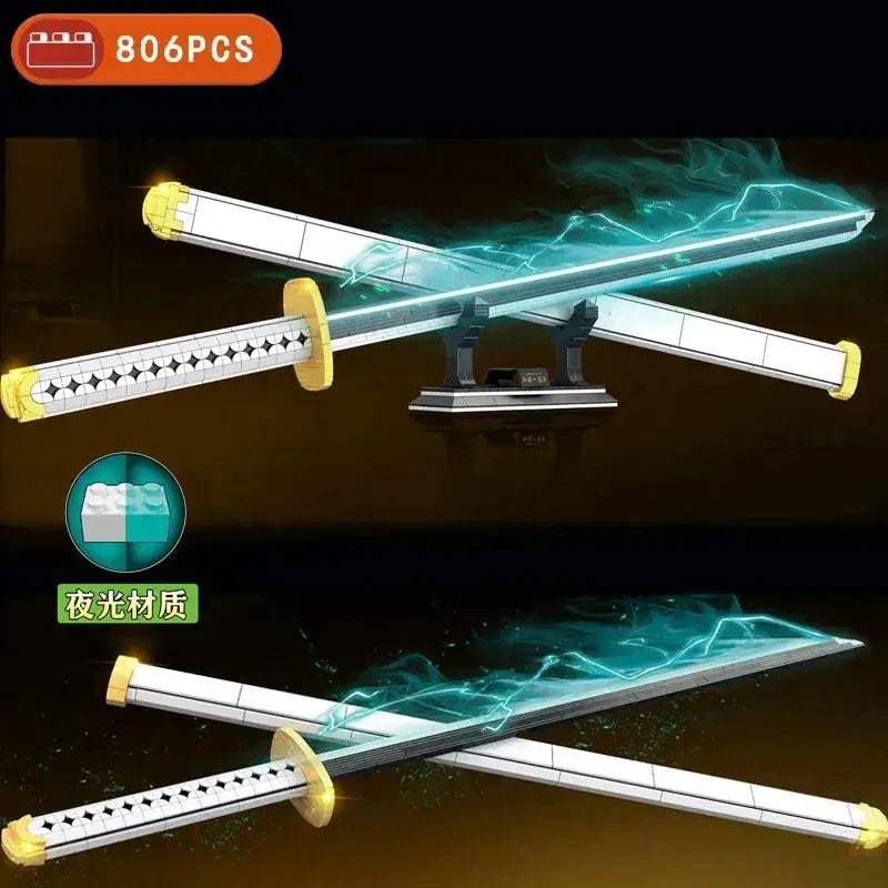 Demon Slayer Katana Building Blocks Light Up Toy Set - ToylandEU