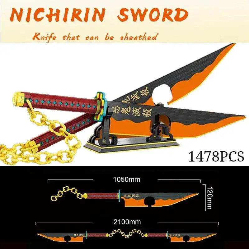 Demon Slayer Katana Building Blocks Light Up Toy Set - ToylandEU