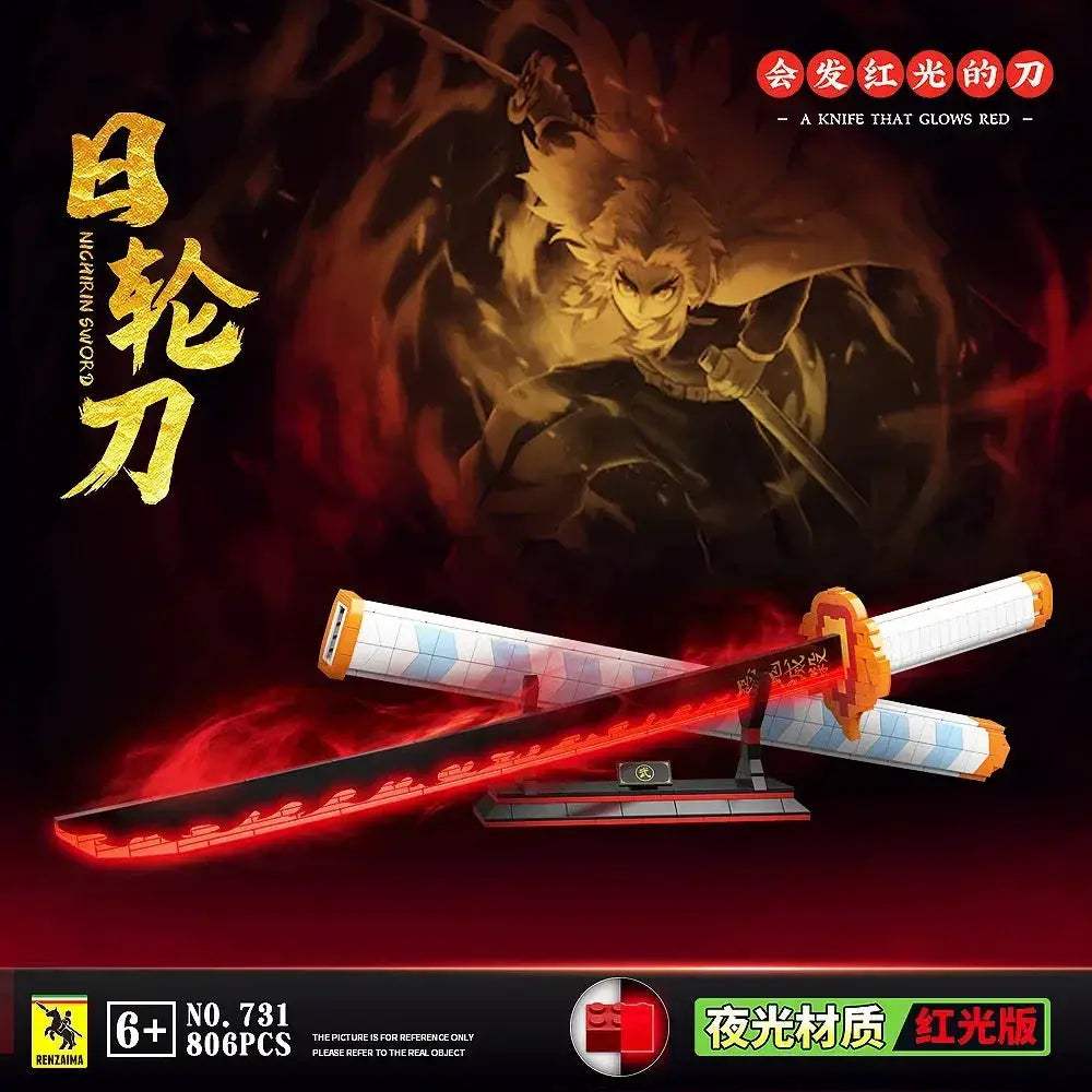 Demon Slayer Katana Building Blocks Light Up Toy Set - ToylandEU