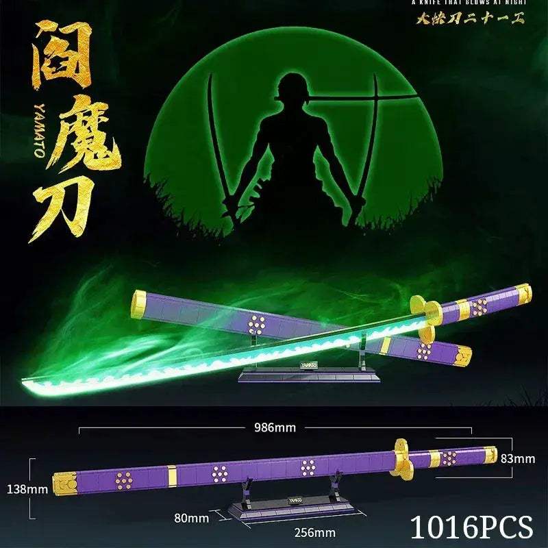 Demon Slayer Katana Building Blocks Light Up Toy Set - ToylandEU