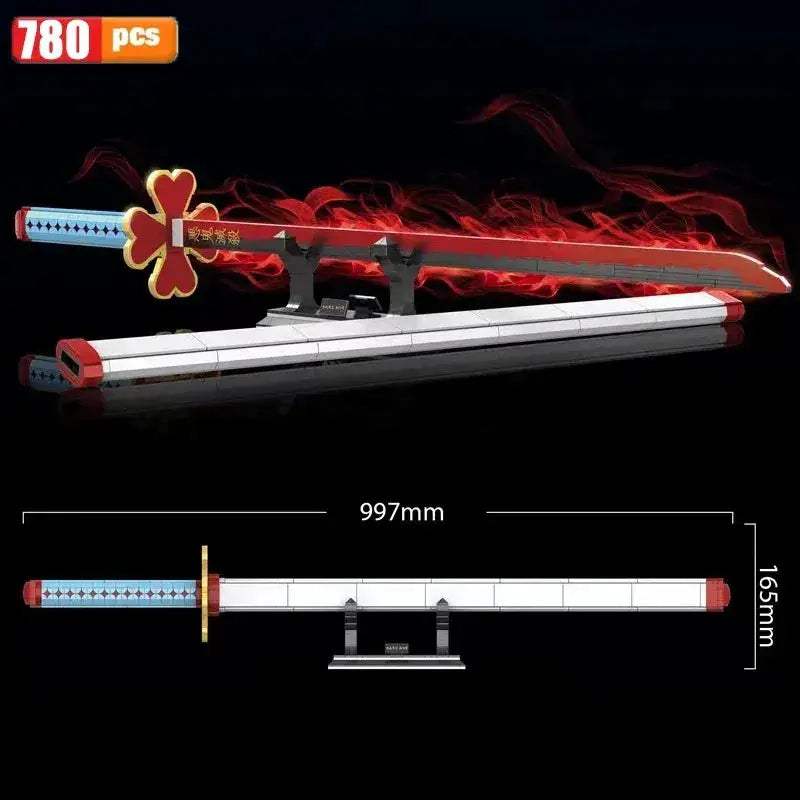 Demon Slayer Katana Building Blocks Light Up Toy Set - ToylandEU