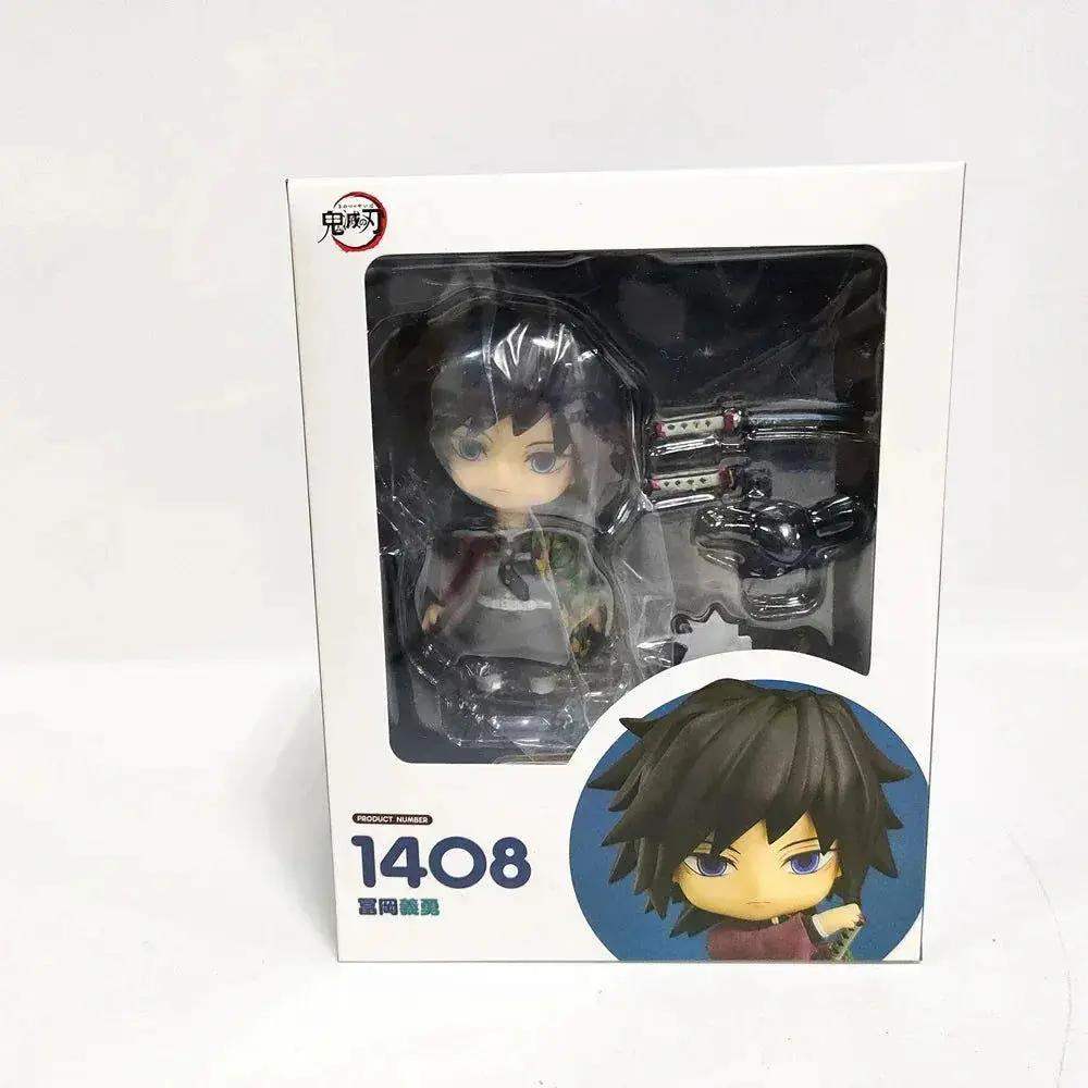 Demon Slayer Mini Anime Figurines, Inosuke, Tanjirou, Nezuko, Zenitsu, Giyuu, Regoukou, Tengen, Cute Kawaii Chibi Kimetsu no Yaiba 10 cm - ToylandEU