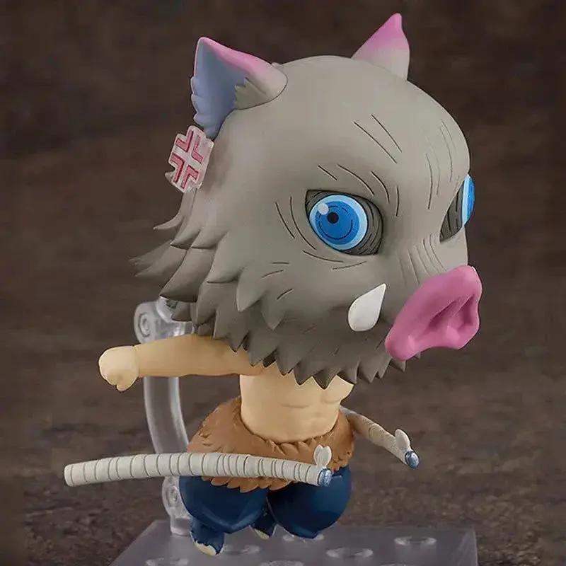 Demon Slayer Mini Anime Figurines, Inosuke, Tanjirou, Nezuko, Zenitsu, Giyuu, Regoukou, Tengen, Cute Kawaii Chibi Kimetsu no Yaiba 10 cm - ToylandEU