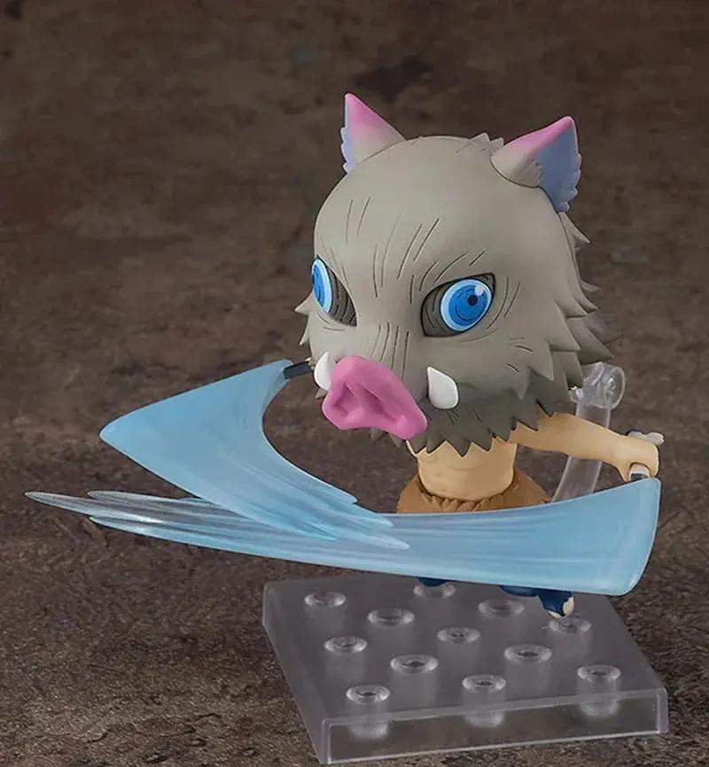 Demon Slayer Mini Anime Figurines, Inosuke, Tanjirou, Nezuko, Zenitsu, Giyuu, Regoukou, Tengen, Cute Kawaii Chibi Kimetsu no Yaiba 10 cm - ToylandEU