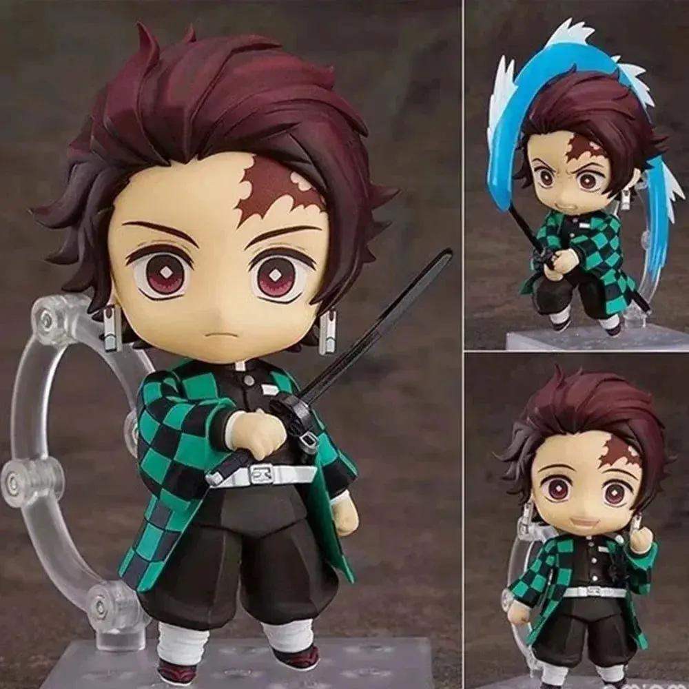 Demon Slayer Mini Anime Figurines, Inosuke, Tanjirou, Nezuko, Zenitsu, Giyuu, Regoukou, Tengen, Cute Kawaii Chibi Kimetsu no Yaiba 10 cm - ToylandEU