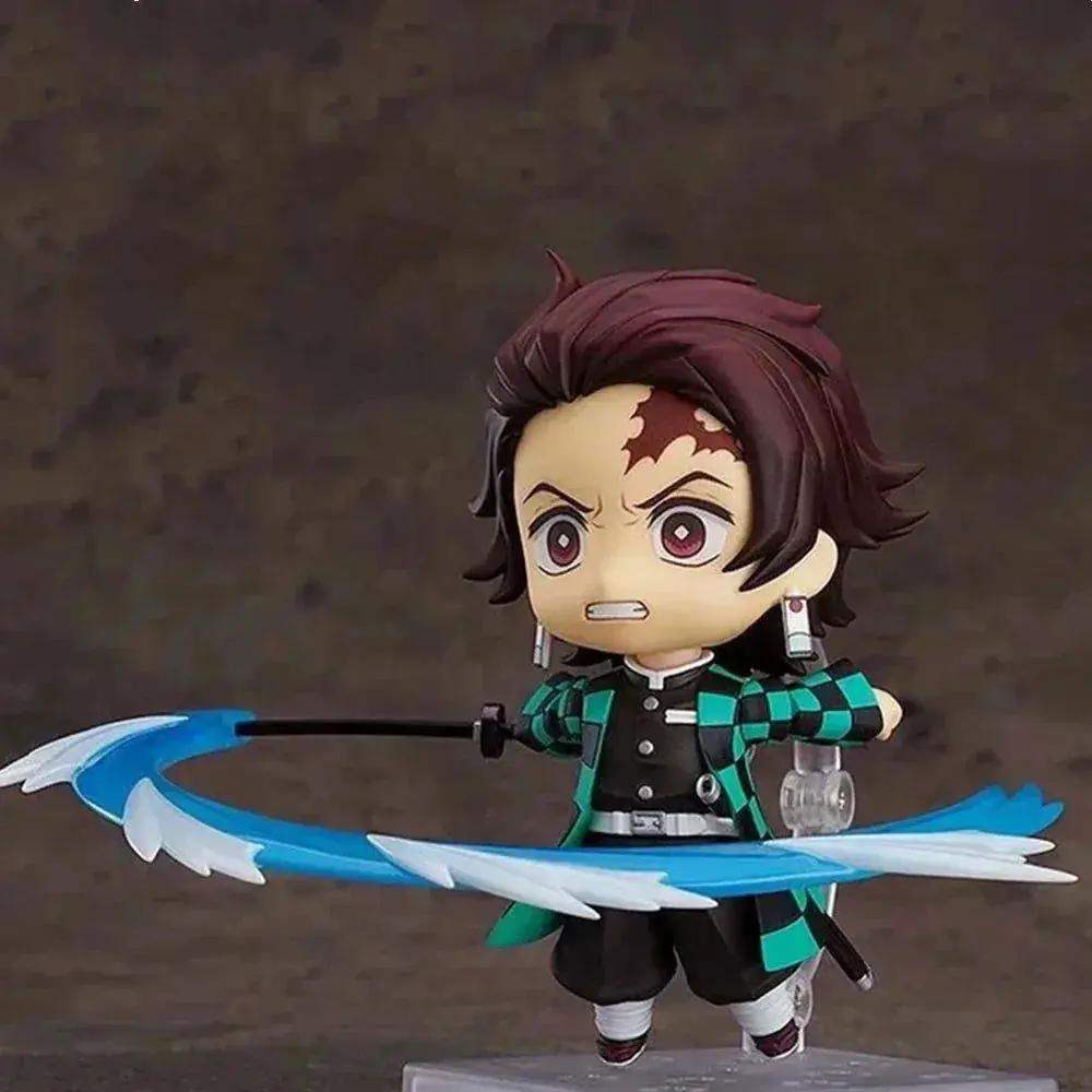 Demon Slayer Mini Anime Figurines, Inosuke, Tanjirou, Nezuko, Zenitsu, Giyuu, Regoukou, Tengen, Cute Kawaii Chibi Kimetsu no Yaiba 10 cm - ToylandEU