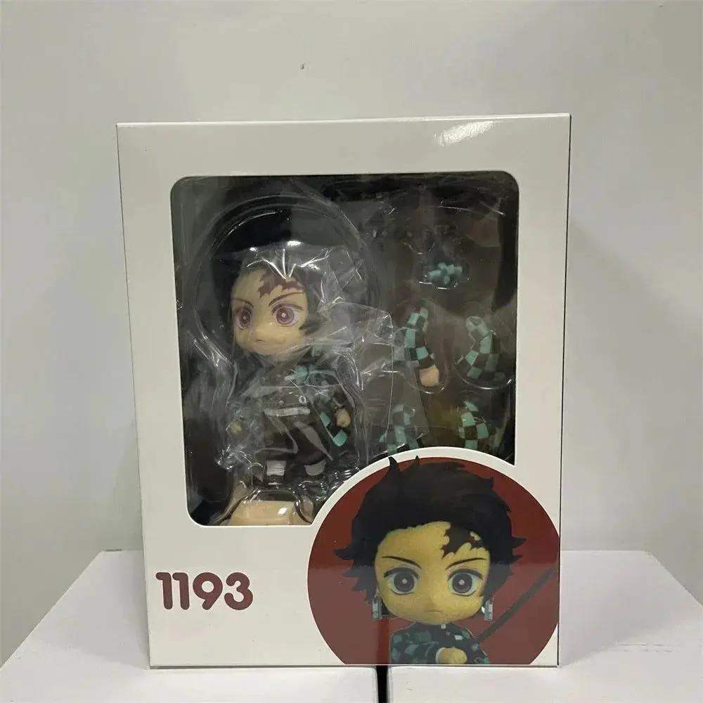Demon Slayer Mini Anime Figurines, Inosuke, Tanjirou, Nezuko, Zenitsu, Giyuu, Regoukou, Tengen, Cute Kawaii Chibi Kimetsu no Yaiba 10 cm - ToylandEU