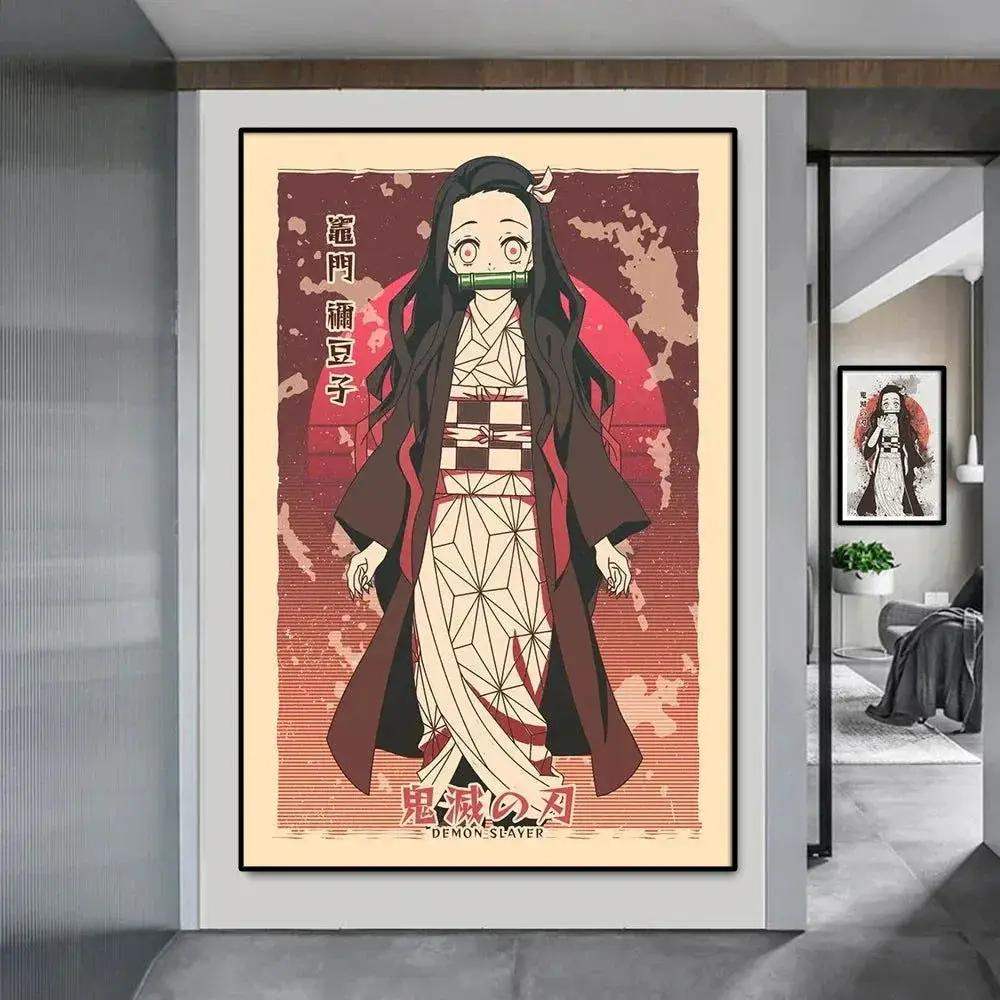 Demon Slayer Posters Anime Wall Art With Breath Techniques - ToylandEU