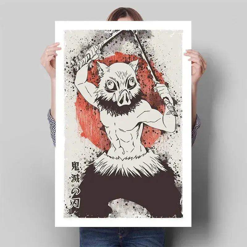 Demon Slayer Posters Anime Wall Art With Breath Techniques - ToylandEU