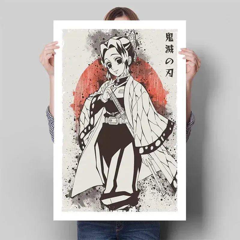 Demon Slayer Posters Anime Wall Art With Breath Techniques - ToylandEU