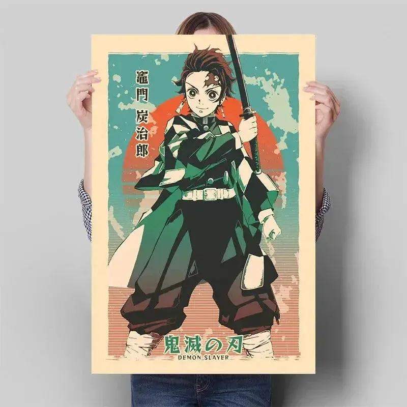 Demon Slayer Posters Anime Wall Art With Breath Techniques - ToylandEU