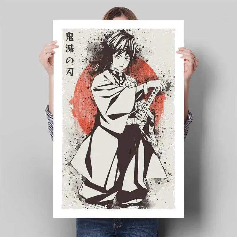 Demon Slayer Posters Anime Wall Art With Breath Techniques - ToylandEU