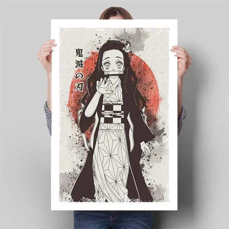 Demon Slayer Posters Anime Wall Art With Breath Techniques - ToylandEU