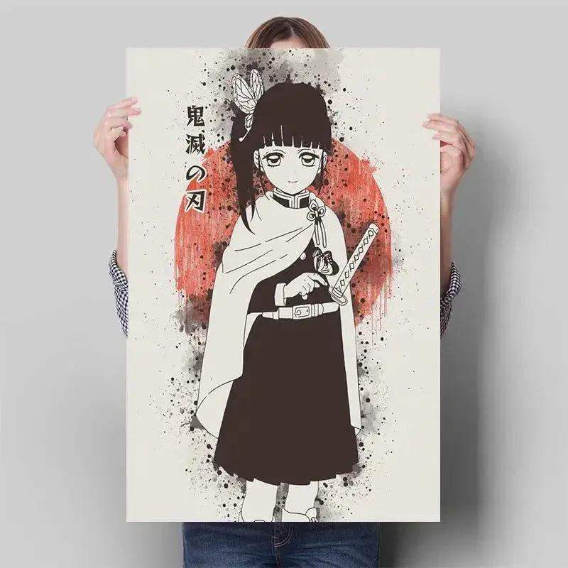 Demon Slayer Posters Anime Wall Art With Breath Techniques - ToylandEU
