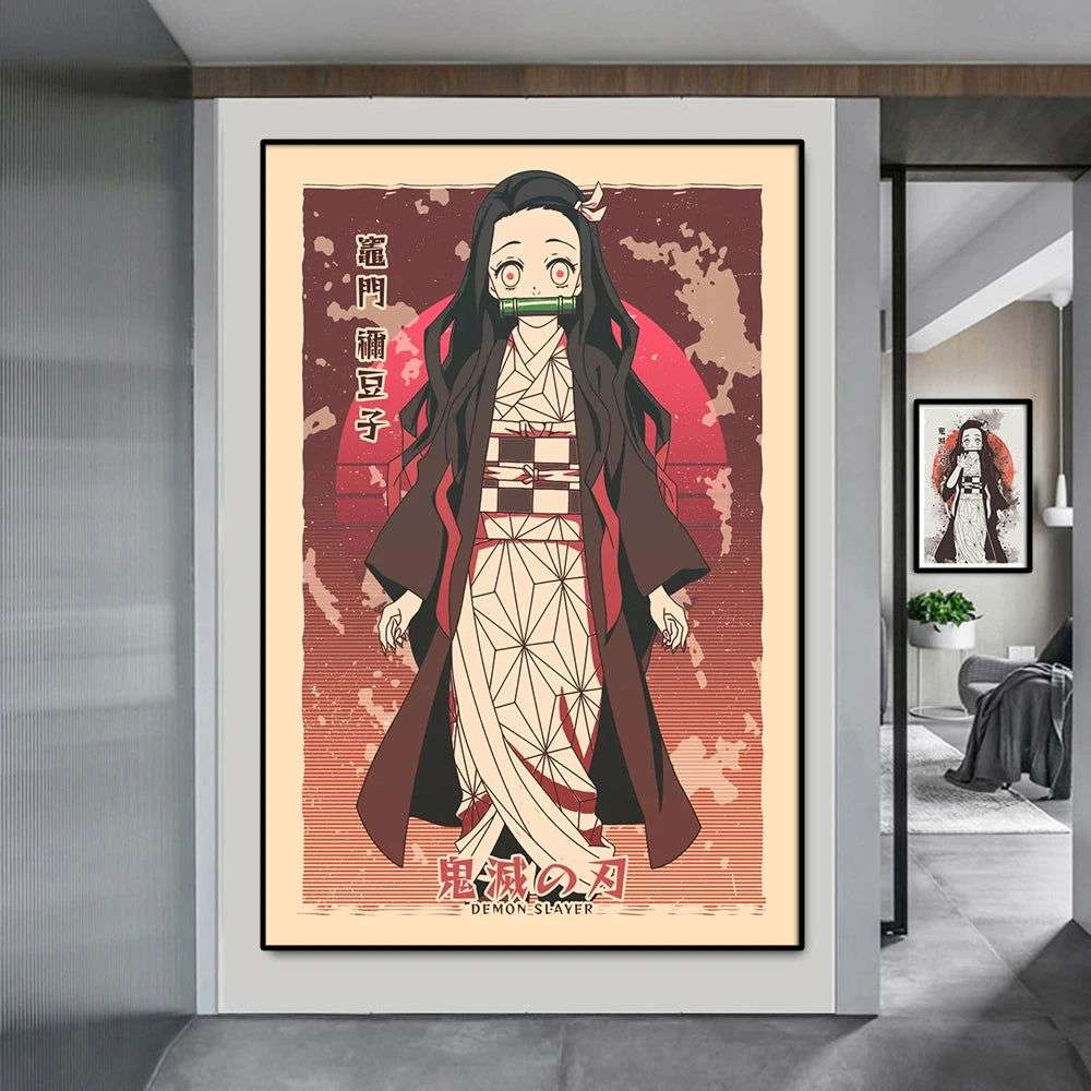  Demon Slayer Posters Anime Wall Art Breath Techniques 