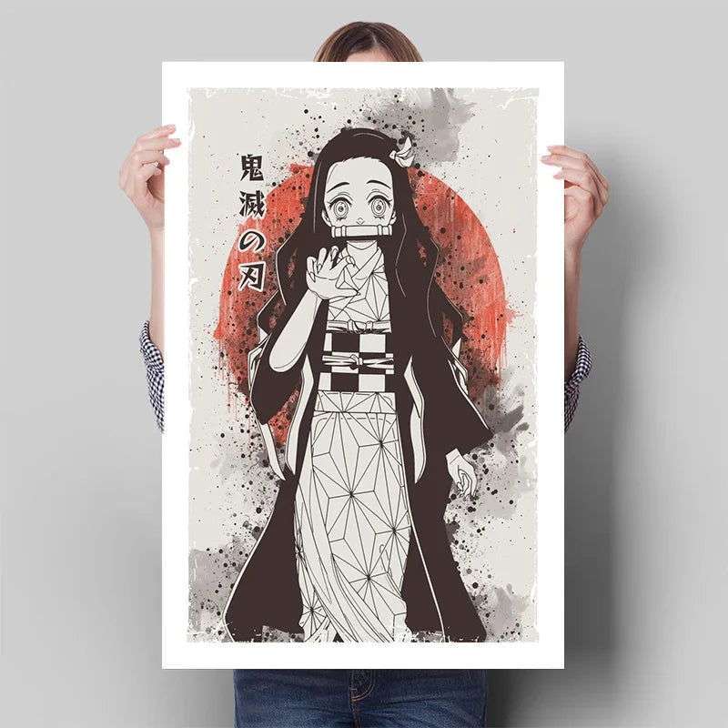 Demon Slayer Posters Anime Wall Art Breath Techniques 