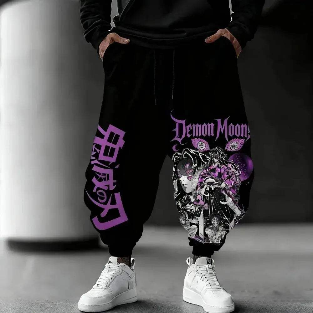 Demon Slayer Pure Cotton Cosplay Pants Unisex Harajuku Print - ToylandEU