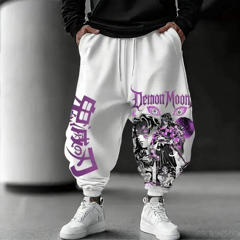 Demon Slayer Pure Cotton Cosplay Pants Unisex Harajuku Print - ToylandEU
