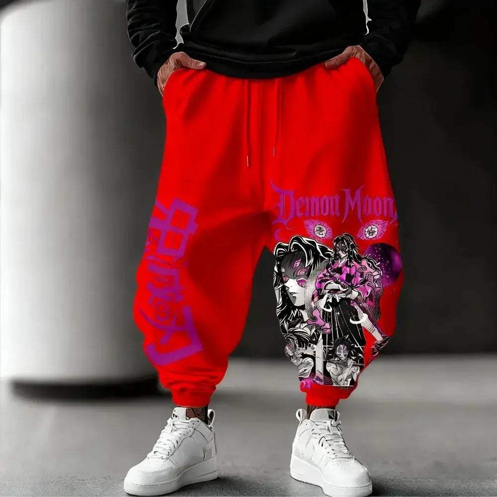 Demon Slayer Pure Cotton Cosplay Pants Unisex Harajuku Print - ToylandEU