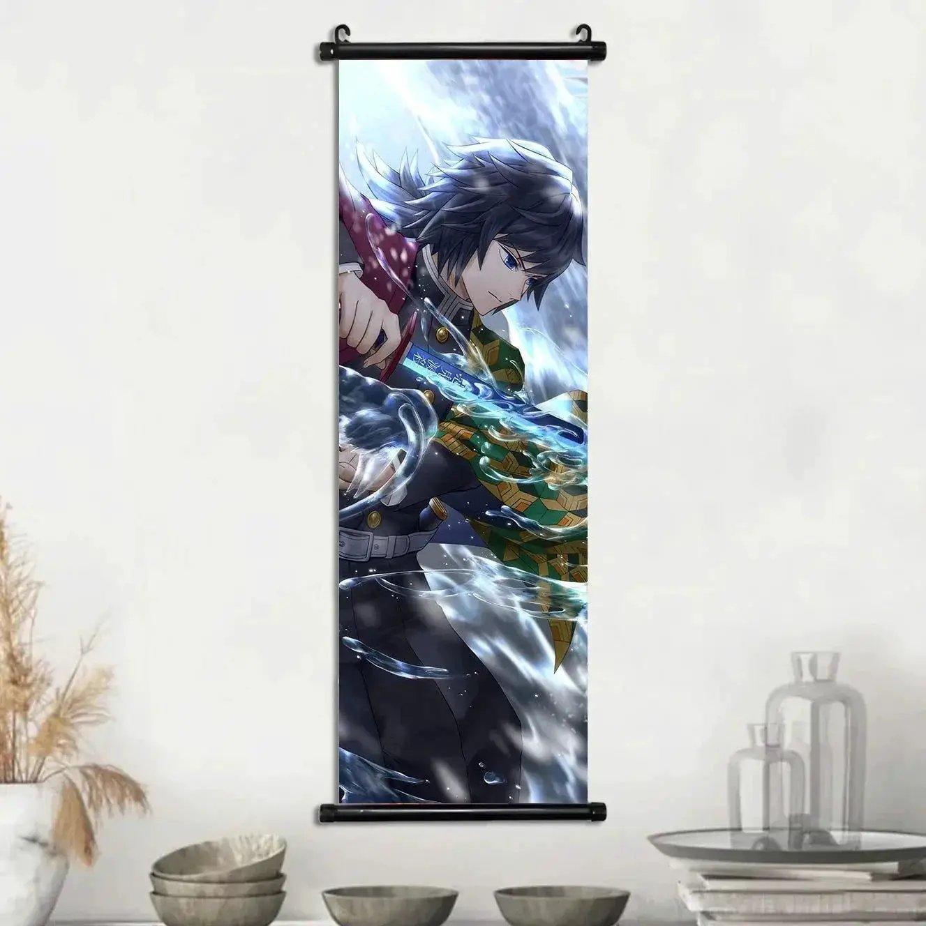  Demon Slayer Scroll Wall Art, Hashira Nezuko Agatsuma Zenitsu Inosuke Scroll Canvas Wall Hanging Painting Home Decor Anime Poster for Bedrooms -  ToylandEU™