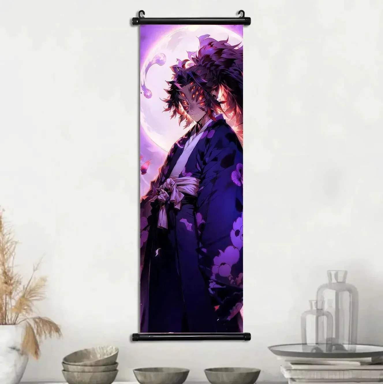 Demon Slayer Scroll Wall Art Premium Canvas Bedroom Decor - ToylandEU