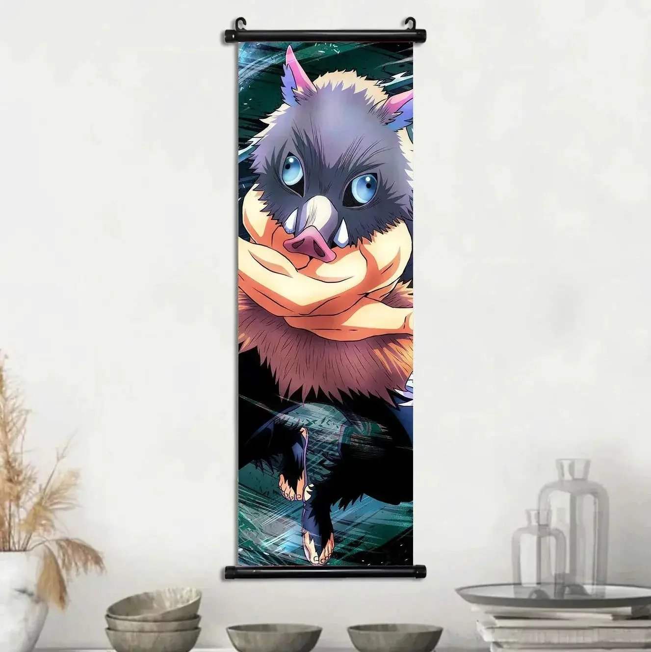 Demon Slayer Scroll Wall Art Premium Canvas Bedroom Decor - ToylandEU