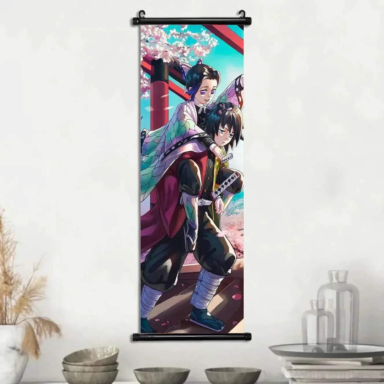 Demon Slayer Scroll Wall Art Premium Canvas Bedroom Decor - ToylandEU