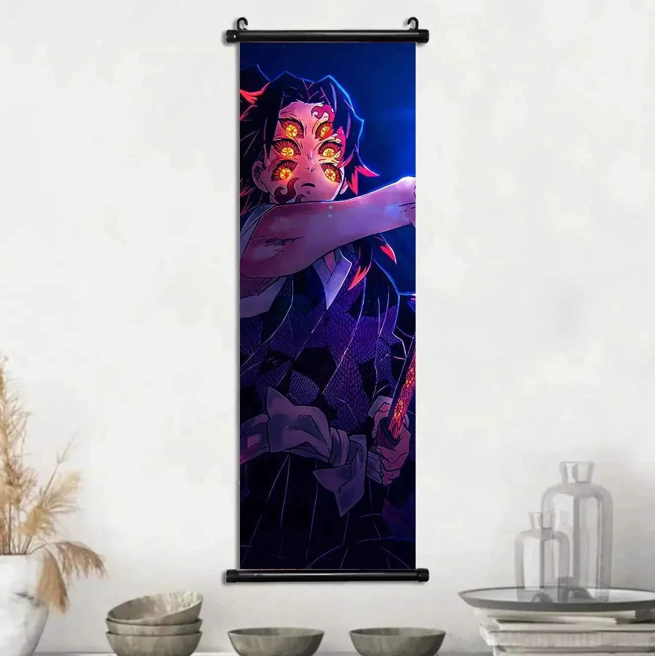 Demon Slayer Scroll Wall Art Premium Canvas Bedroom Decor - ToylandEU