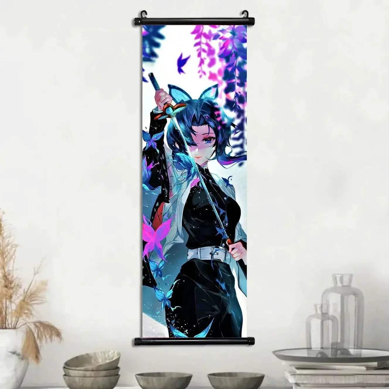 Demon Slayer Scroll Wall Art Premium Canvas Bedroom Decor - ToylandEU