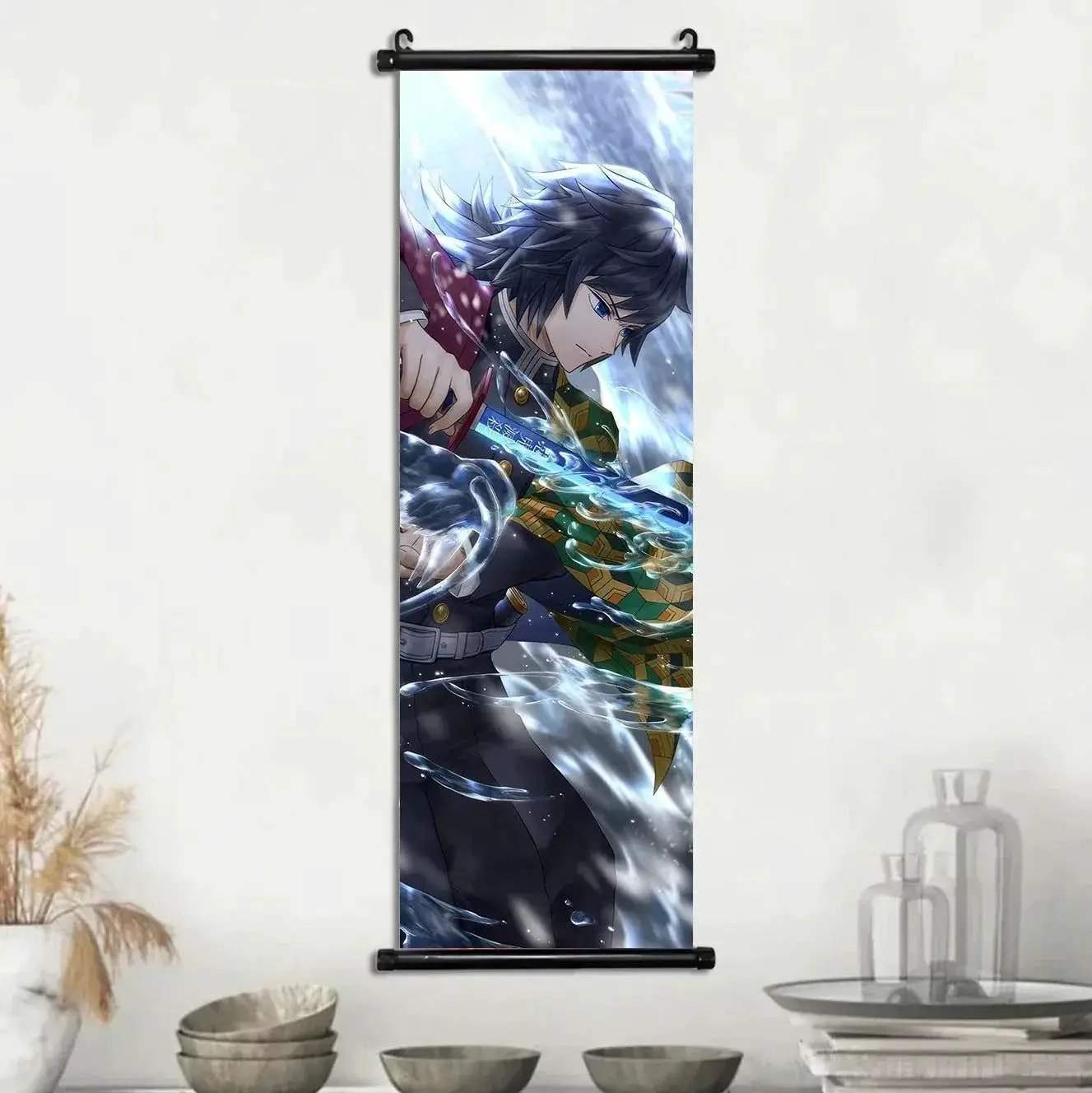 Demon Slayer Scroll Wall Art Premium Canvas Bedroom Decor - ToylandEU