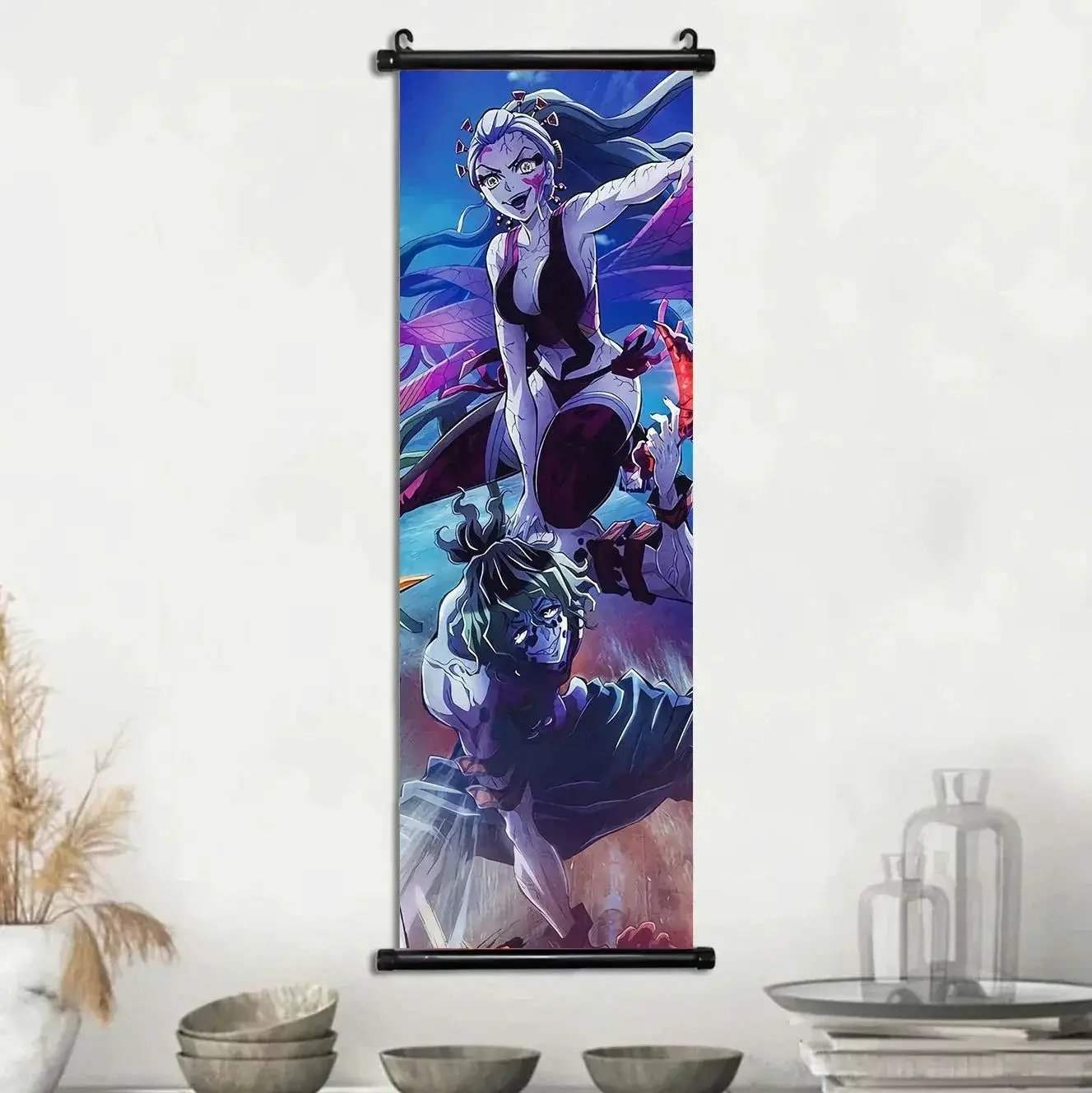 Demon Slayer Scroll Wall Art Premium Canvas Bedroom Decor - ToylandEU