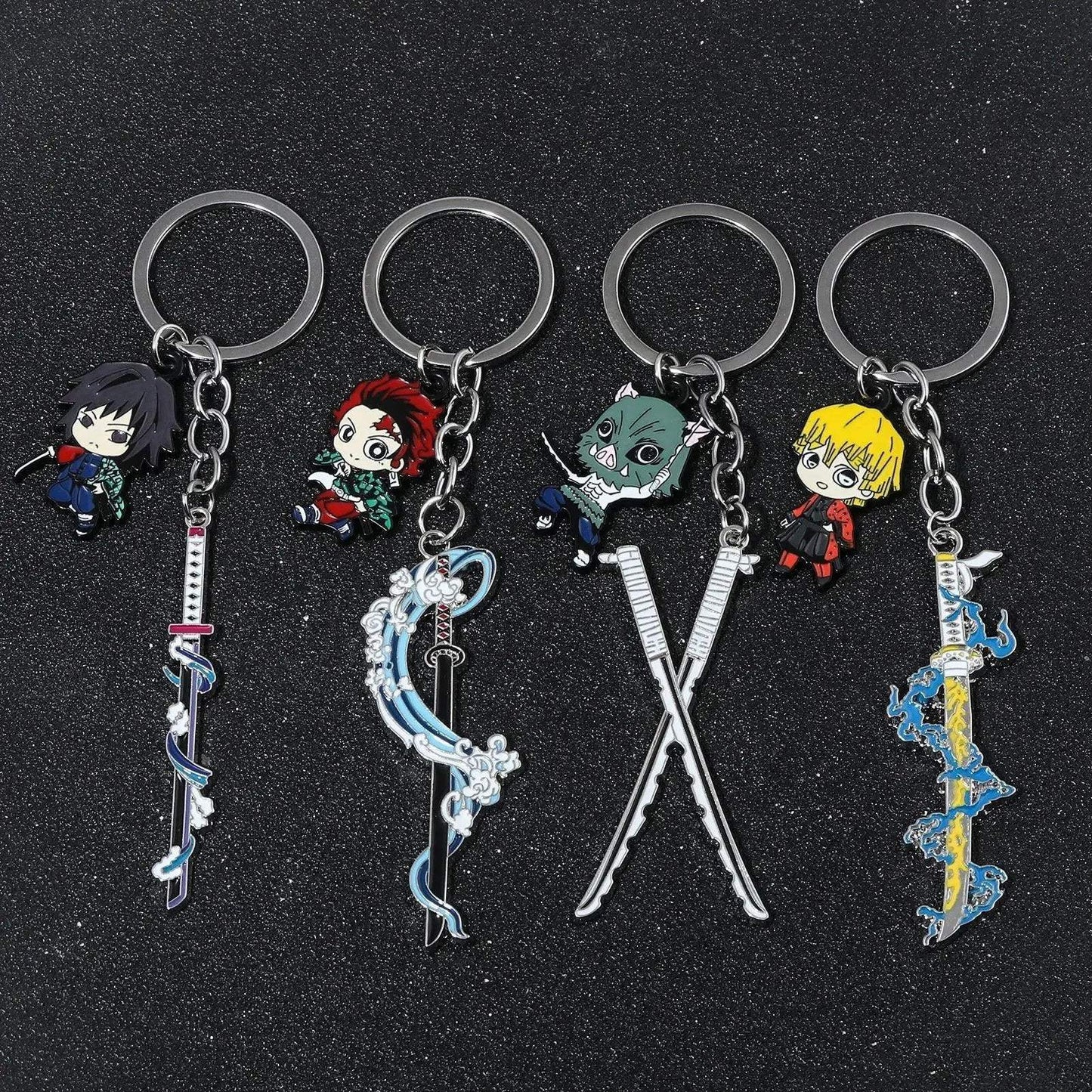 Demon Slayer Sword Keychains, Anime Kimetsu no Yaiba Tomioka Weapon Key Chains Accessories - ToylandEU