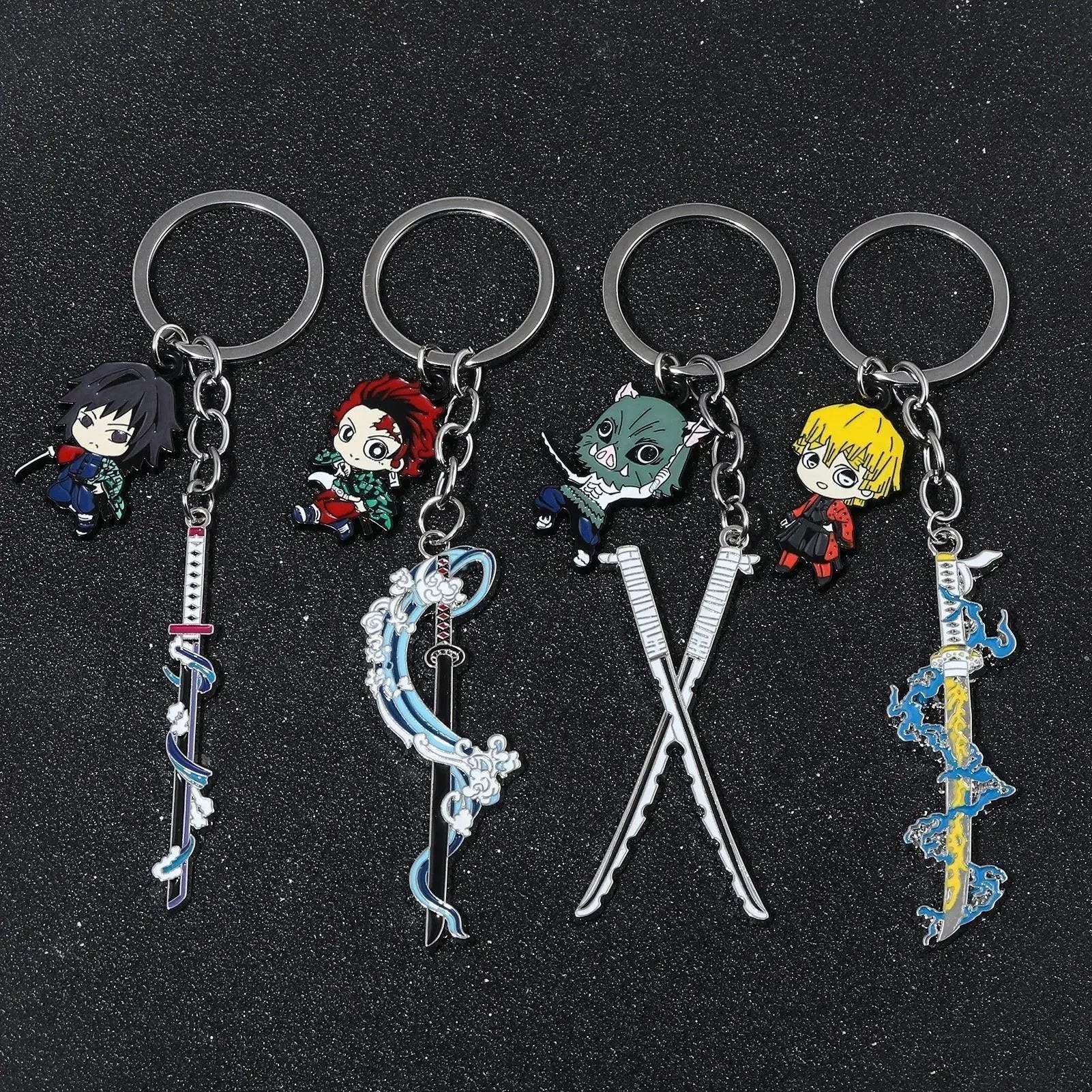 Demon Slayer Sword Keychains, Anime Kimetsu no Yaiba Tomioka Weapon Key Chains Accessories - ToylandEU