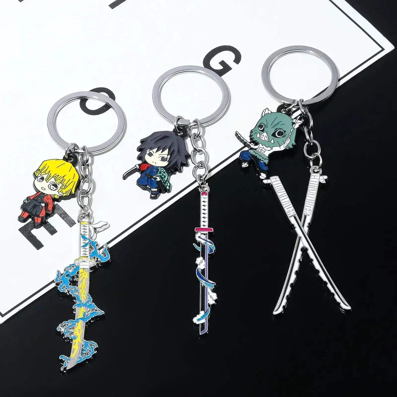 Demon Slayer Sword Keychains, Anime Kimetsu no Yaiba Tomioka Weapon Key Chains Accessories - ToylandEU