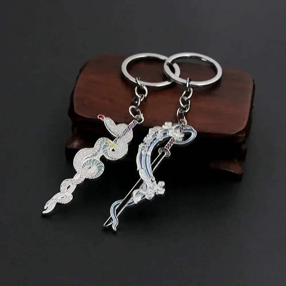 Demon Slayer Sword Keychains, Anime Kimetsu no Yaiba Tomioka Weapon Key Chains Accessories - ToylandEU