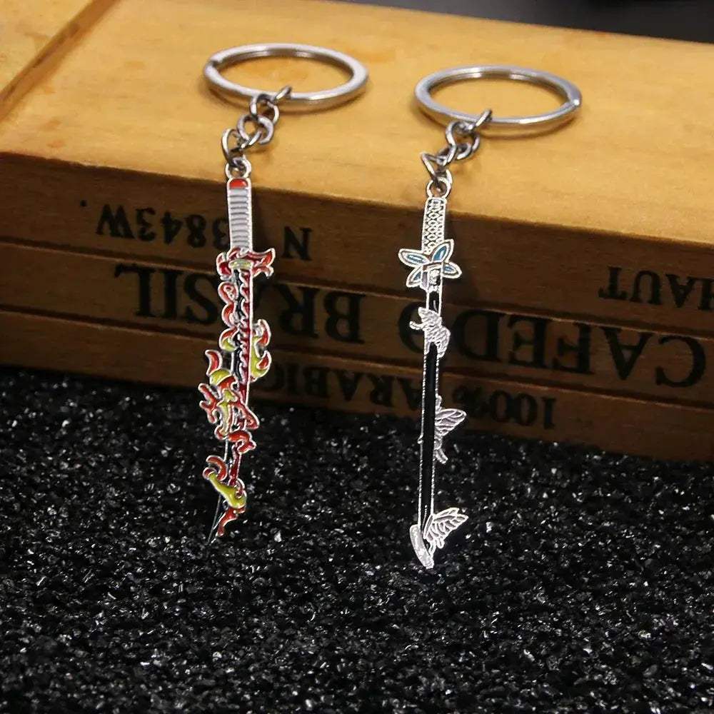 Demon Slayer Sword Keychains, Anime Kimetsu no Yaiba Tomioka Weapon Key Chains Accessories - ToylandEU