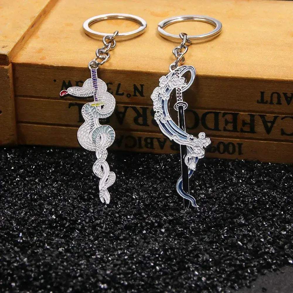 Demon Slayer Sword Keychains, Anime Kimetsu no Yaiba Tomioka Weapon Key Chains Accessories - ToylandEU