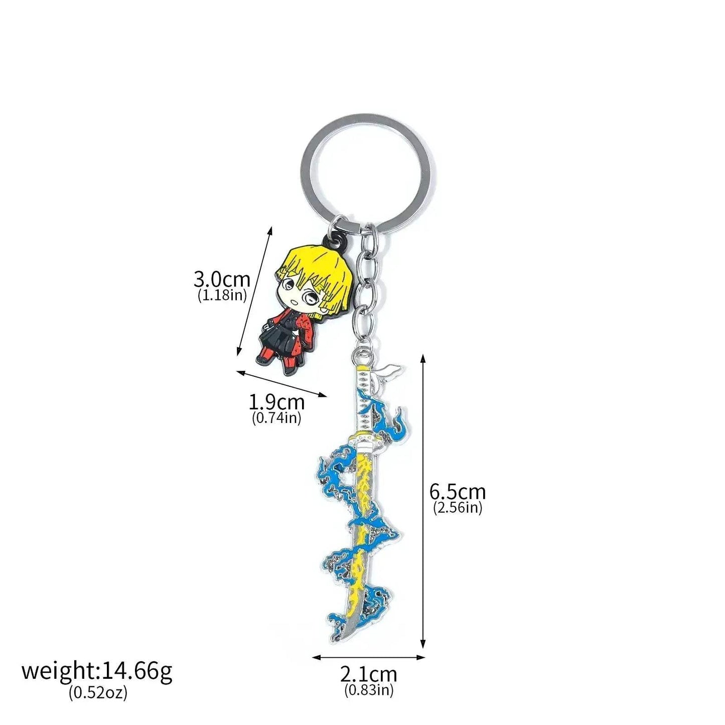 Demon Slayer Sword Keychains, Anime Kimetsu no Yaiba Tomioka Weapon Key Chains Accessories - ToylandEU