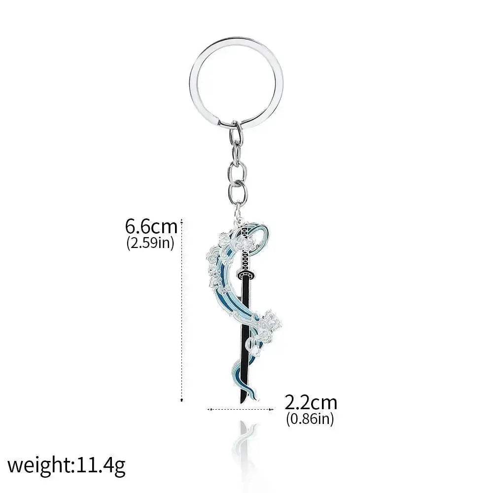 Demon Slayer Sword Keychains, Anime Kimetsu no Yaiba Tomioka Weapon Key Chains Accessories - ToylandEU