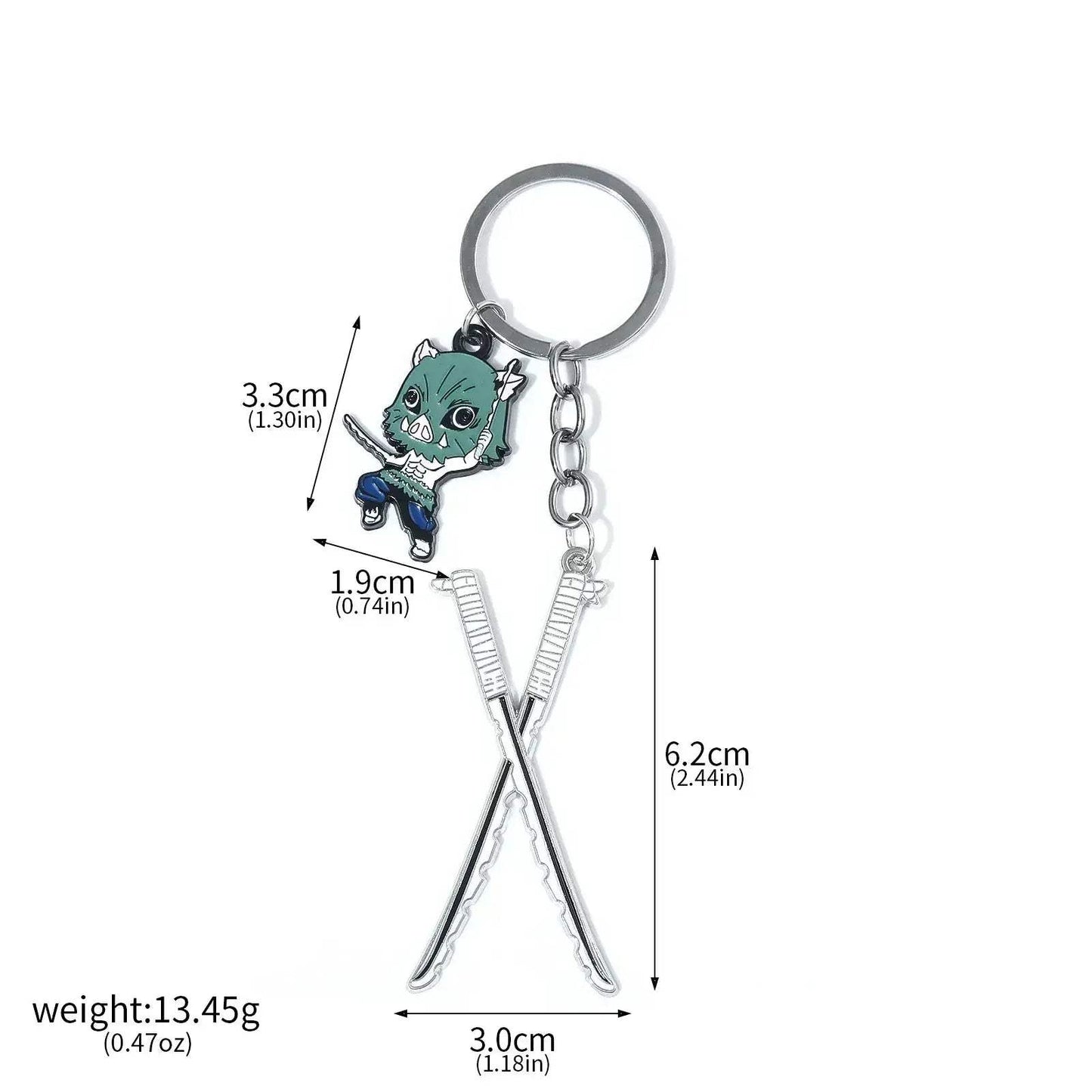 Demon Slayer Sword Keychains, Anime Kimetsu no Yaiba Tomioka Weapon Key Chains Accessories - ToylandEU