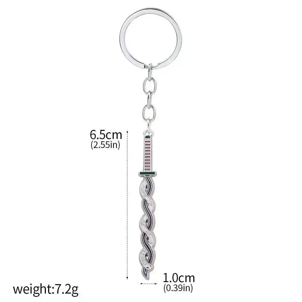 Demon Slayer Sword Keychains, Anime Kimetsu no Yaiba Tomioka Weapon Key Chains Accessories - ToylandEU