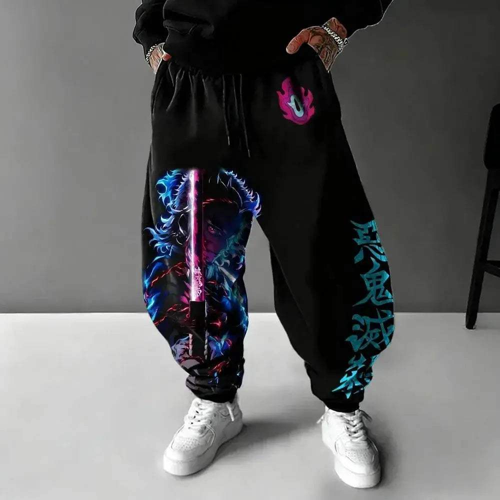 Demon Slayer Unisex Harajuku Pure Cotton Anime Pants - ToylandEU