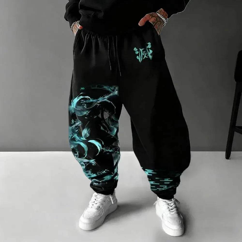 Demon Slayer Unisex Harajuku Pure Cotton Anime Pants - ToylandEU