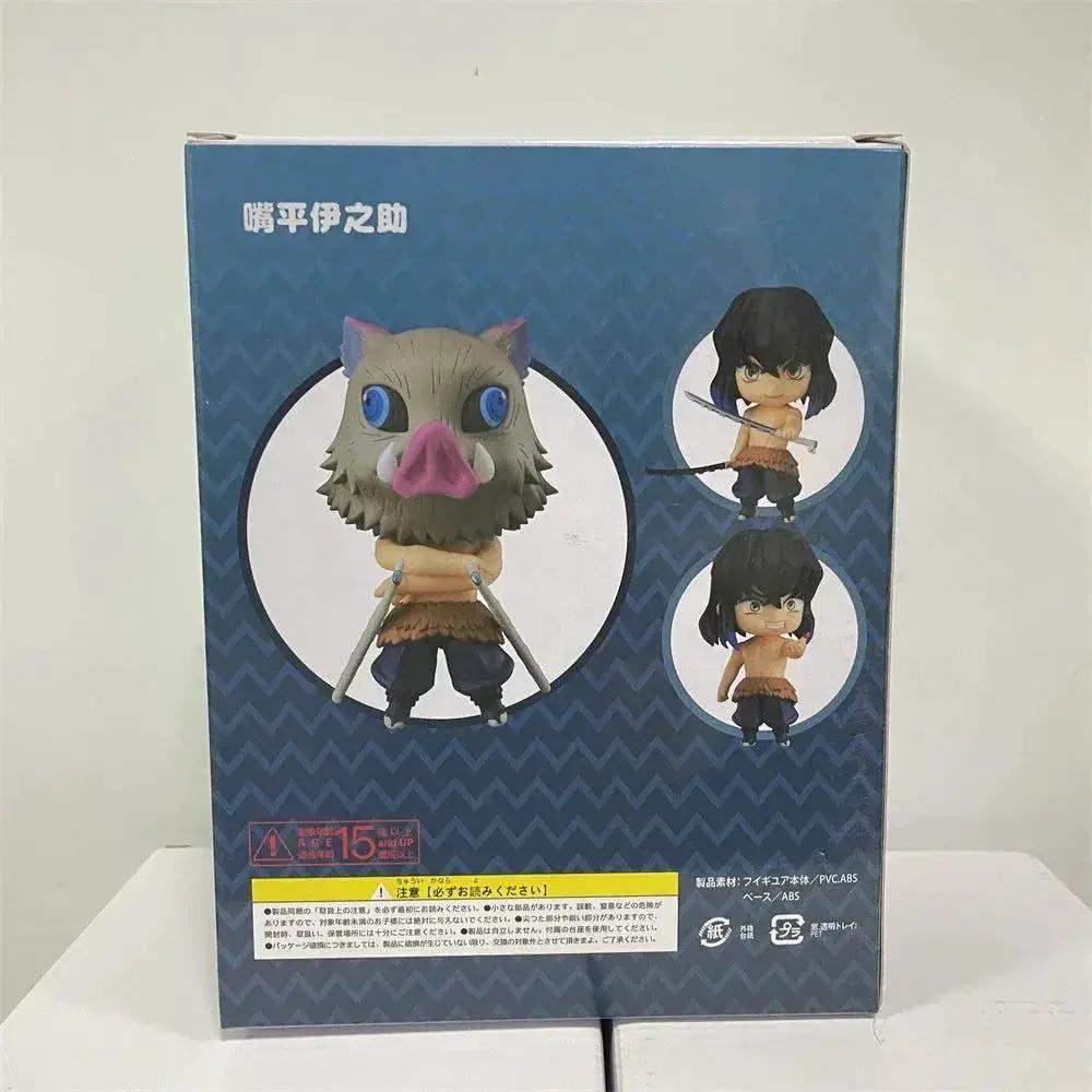 Demon Slayer Mini Anime Figurines, Inosuke, Tanjirou, Nezuko, Zenitsu, Giyuu, Regoukou, Tengen, Cute Kawaii Chibi Kimetsu no Yaiba 10 cm - CLOUDANIMESTUDIO