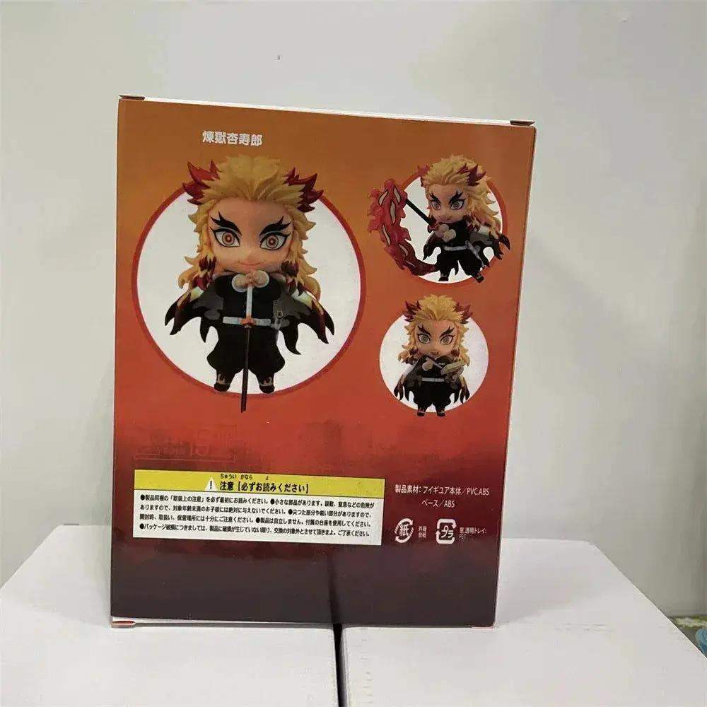 Demon Slayer Mini Anime Figurines, Inosuke, Tanjirou, Nezuko, Zenitsu, Giyuu, Regoukou, Tengen, Cute Kawaii Chibi Kimetsu no Yaiba 10 cm - CLOUDANIMESTUDIO