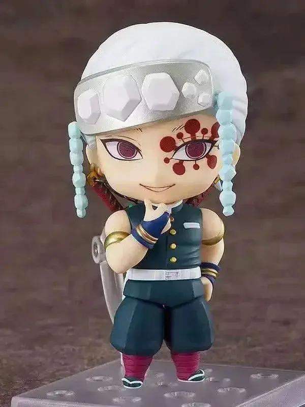 Demon Slayer Mini Anime Figurines, Inosuke, Tanjirou, Nezuko, Zenitsu, Giyuu, Regoukou, Tengen, Cute Kawaii Chibi Kimetsu no Yaiba 10 cm - CLOUDANIMESTUDIO