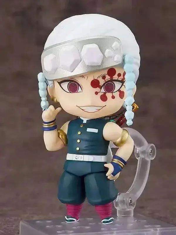 Demon Slayer Mini Anime Figurines, Inosuke, Tanjirou, Nezuko, Zenitsu, Giyuu, Regoukou, Tengen, Cute Kawaii Chibi Kimetsu no Yaiba 10 cm - CLOUDANIMESTUDIO