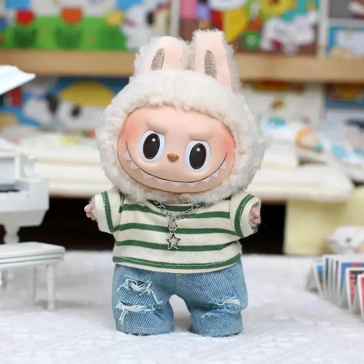  Denim Suit Mini Clothes For Ropa Labubu Jumpsuit Set -  ToylandEU™
